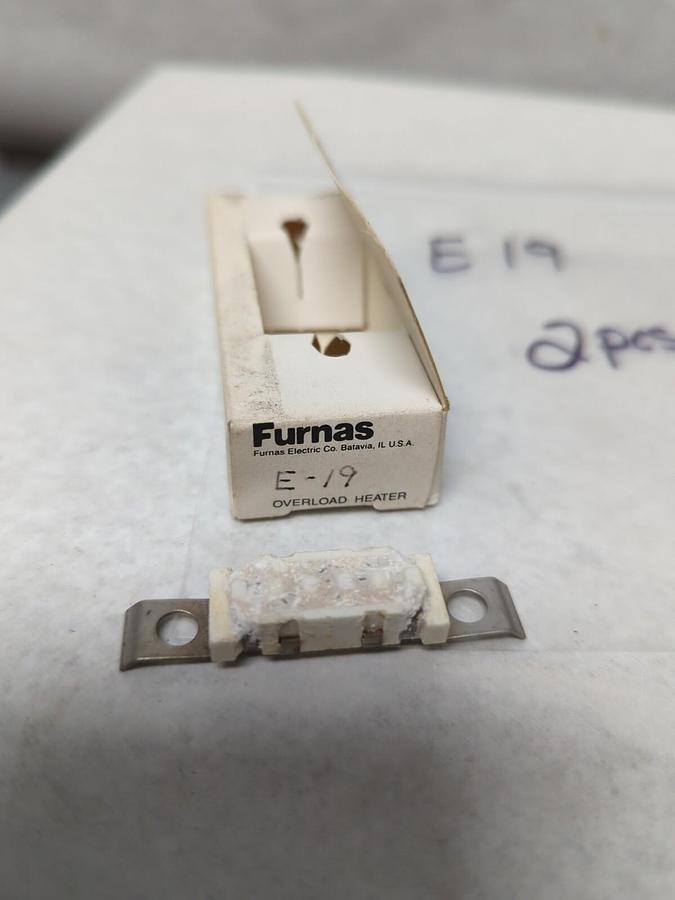 FURNAS,E19,THERMAL OVERLOAD HEATER ELEMENT LOT OF 2 NOS
