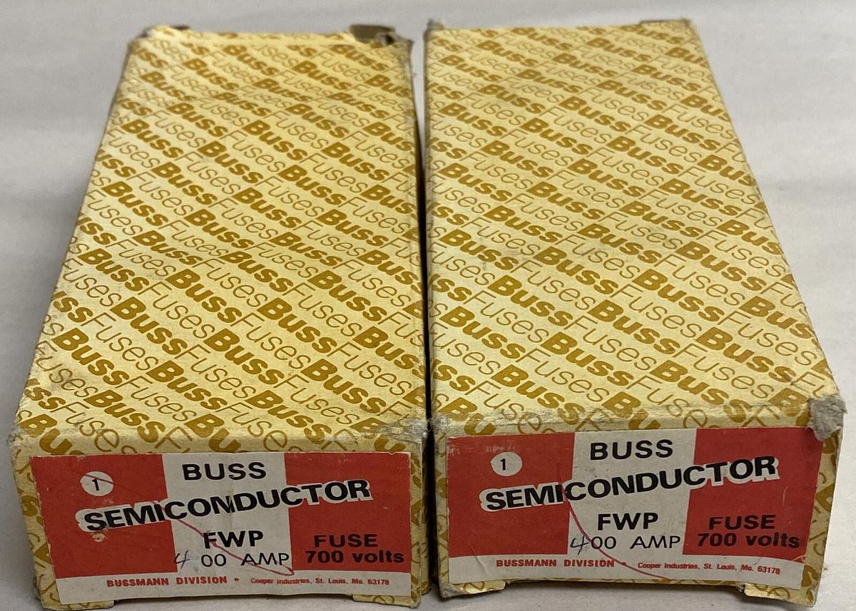 Used Bussmann,FWP-400A,Semiconductor Fuse 400 Amp 700V Lot Of 2 NOS