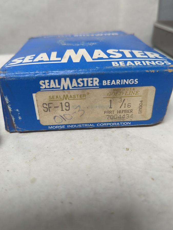 SEALMASTER,SF-19,FLANGE MOUNT BEARING 4-BOLT MOUNT 1-3/16 INCH BORE NOS