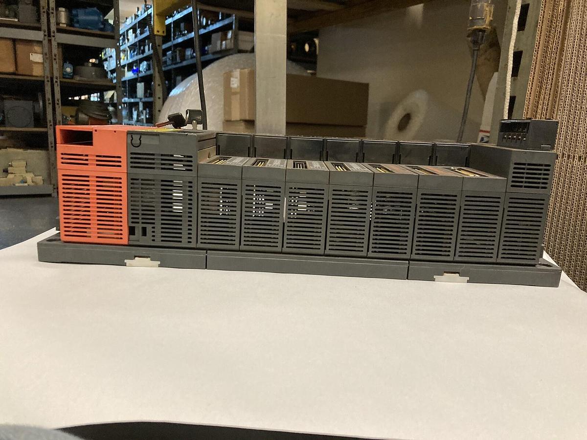 Used Mitsubishi,A1S61PN A2USHCPU A1SX41 (x3) A1SX71 A1SY41 A1SY81 A1SJ61BT11,Rack