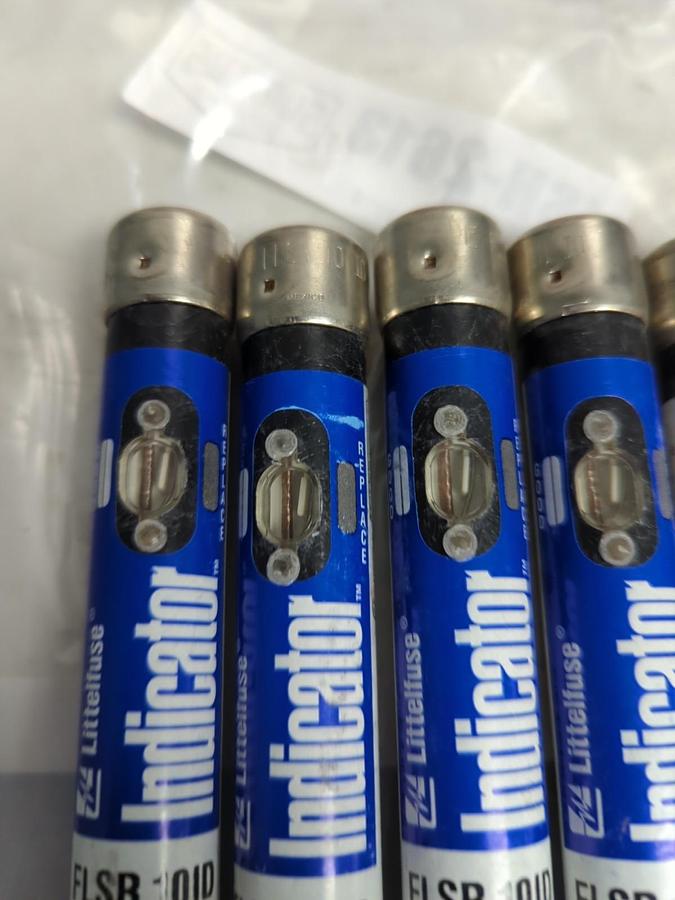 Used LITTELFUSE,FLSR10ID,INDICATOR 10 AMP FUSE LOT OF 5 PRE-OWNED