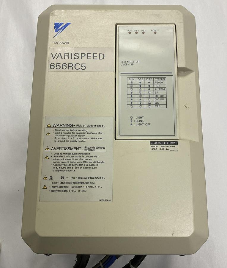 Used Yaskawa,656RC5,Varispeed Model CIMR-R5A2011