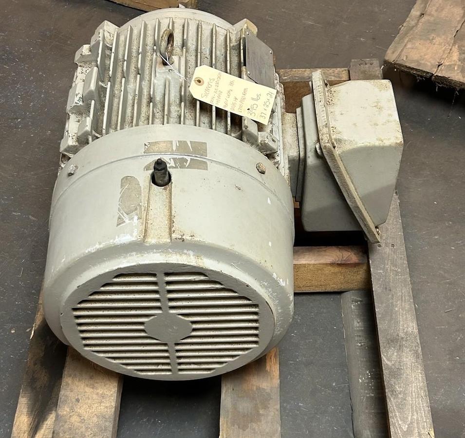 Used SIEMENS,1LE23012CM140AA3,DUAL SPEED MOTOR 20/5HP 460V 1770/880RPM 3PH 284T FRAME