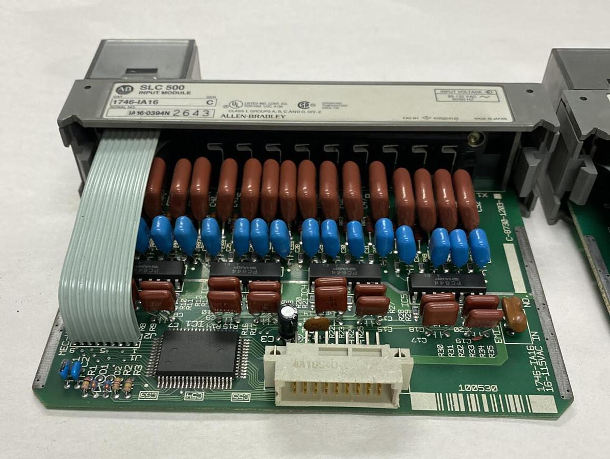 Used Allen-Bradley,1746-IA16,SER C SLC500 Input Module LOT OF 2