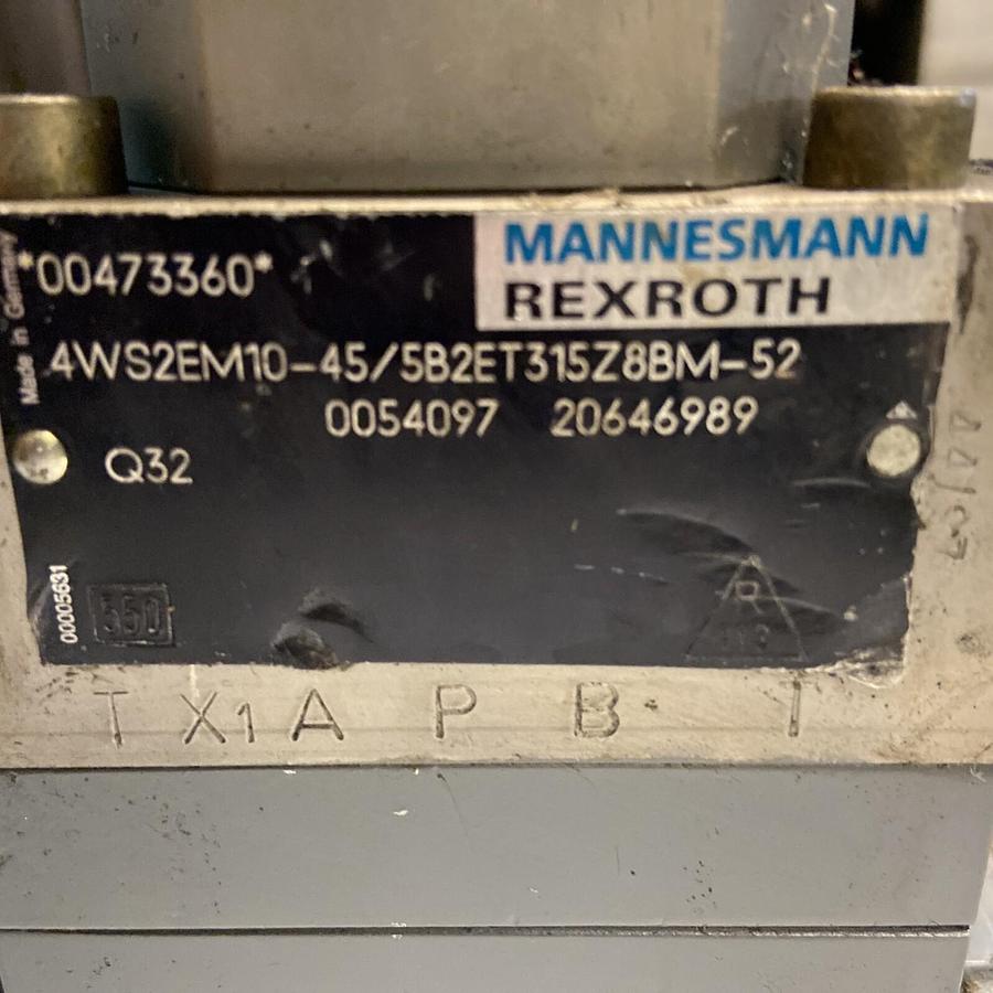 Used Rexroth,4WRD-10-100-41/10L2Z9/M,Hydraulic Proportional Servo Valve 4WS2EM10-45
