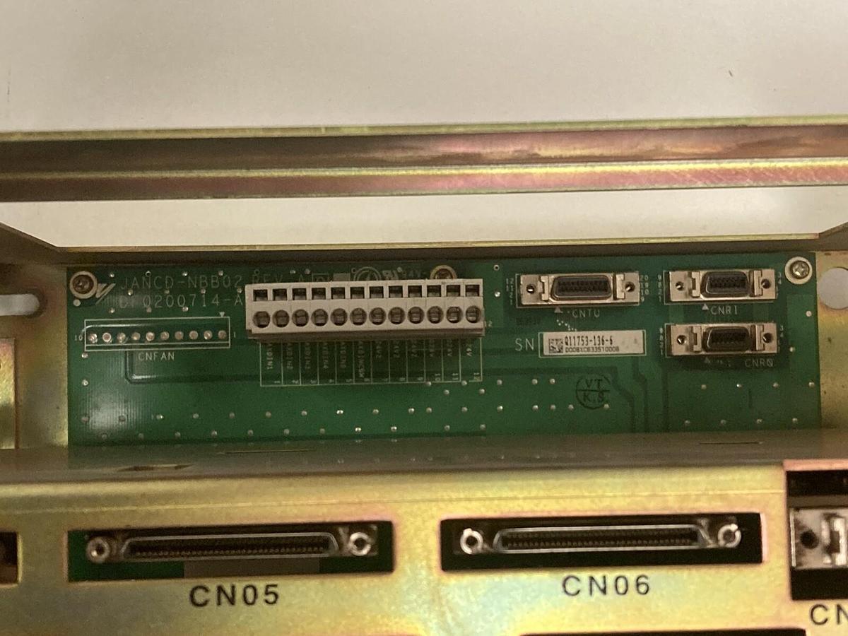 Used Yaskawa,JZNC-NRK02-1,Rack with CPS-420F  SGDR-AXA01A REV. C02