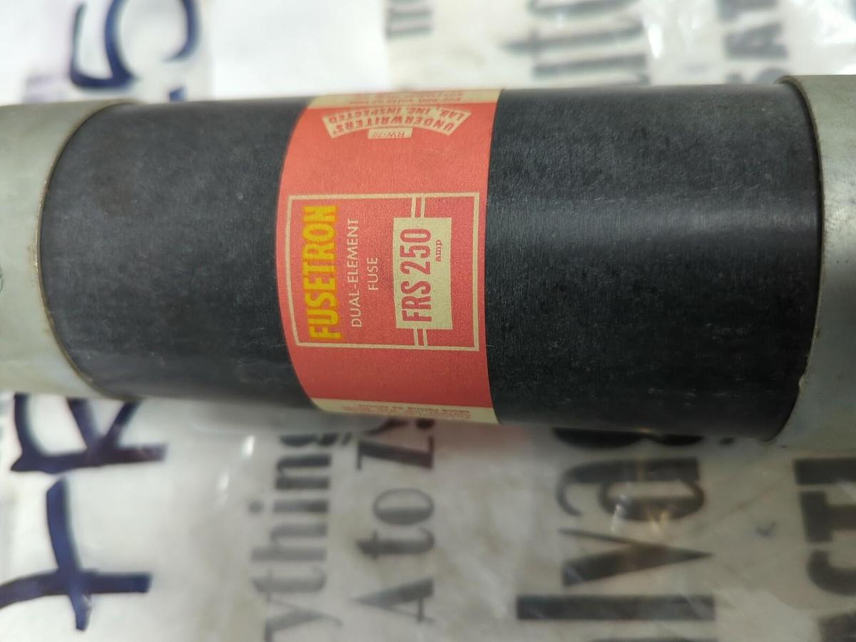 COOPER BUSSMANN,FRS-250,FUSETRON 250 AMP DUAL ELEMENT FUSE NOS