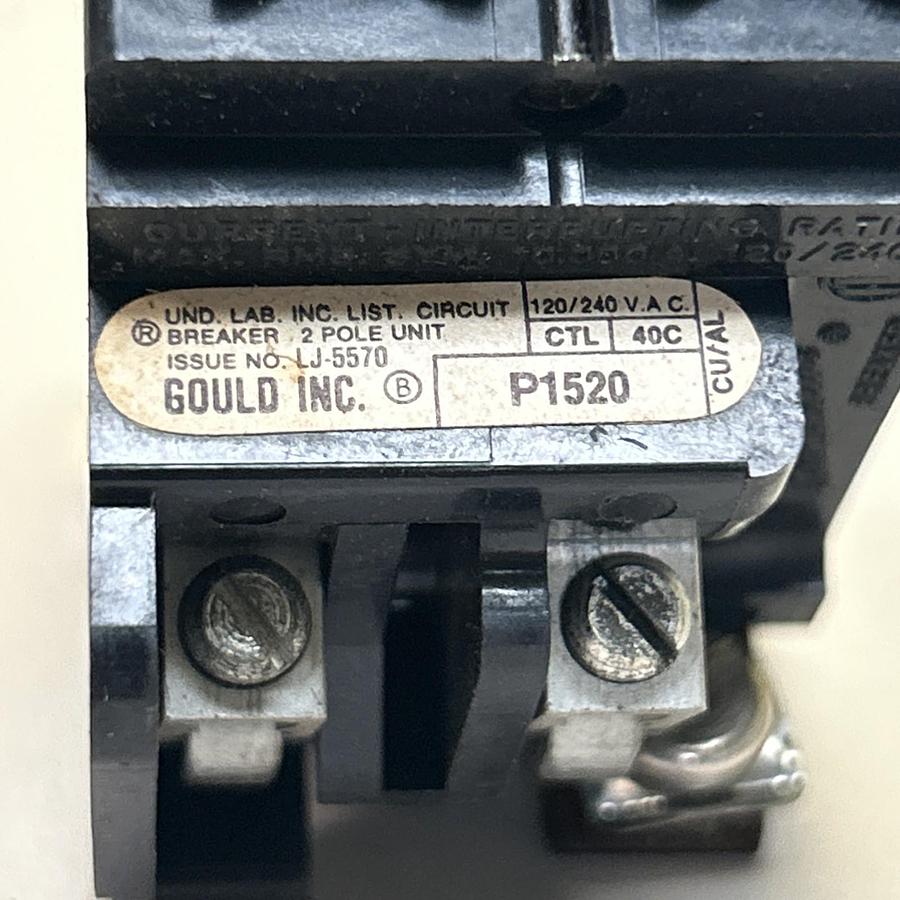 ITE GOULD,P1520,PUSHMATIC TANDEM CIRCUIT BREAKER 15/20A 120/240V 1P NOS