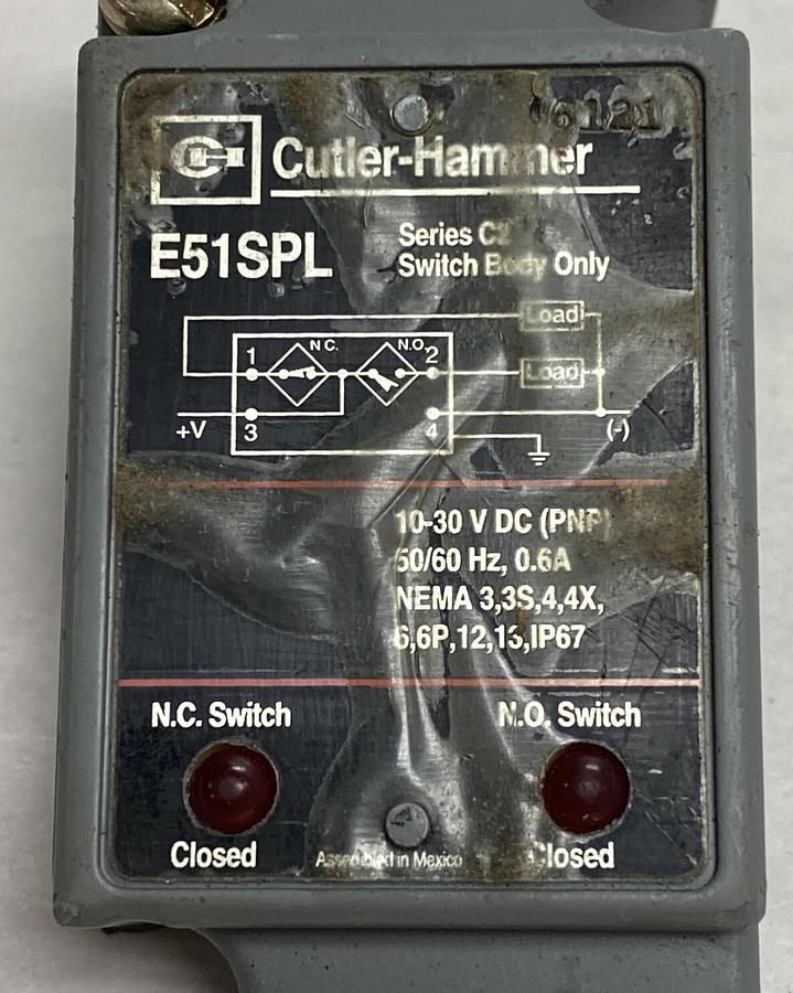 Used Eaton Cutler Hammer,E51SPL,Switch Body
