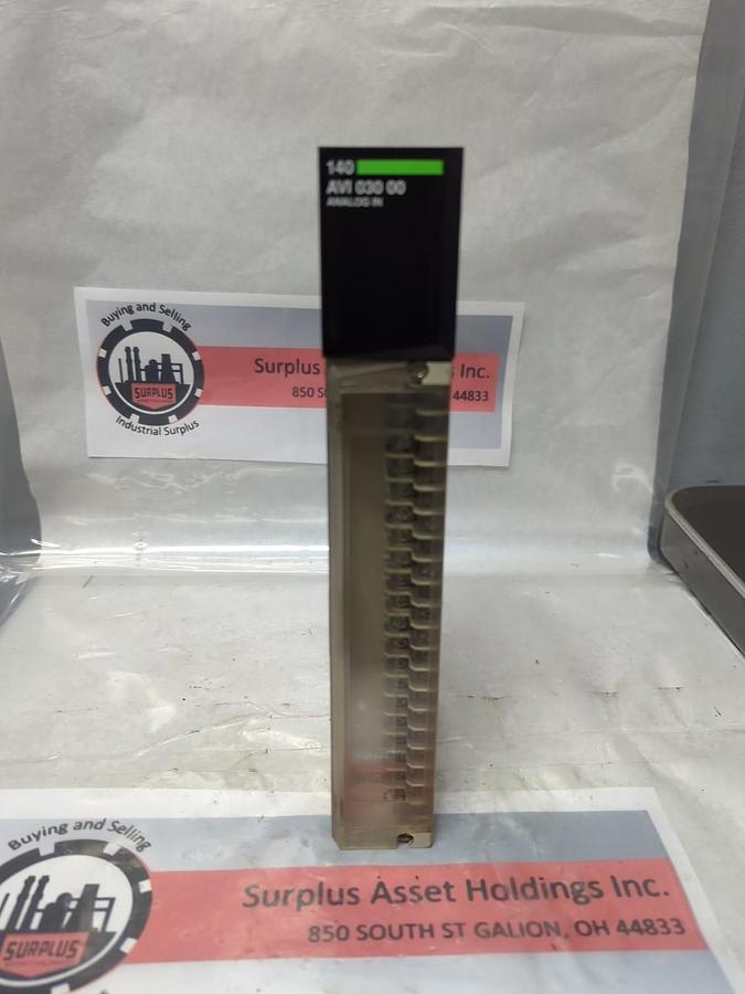 Used SCHNEIDER AUTOMATION,140 AVI 030 00,TSX QUANTUM AN IN 8CH BIPOLAR MODULE USED