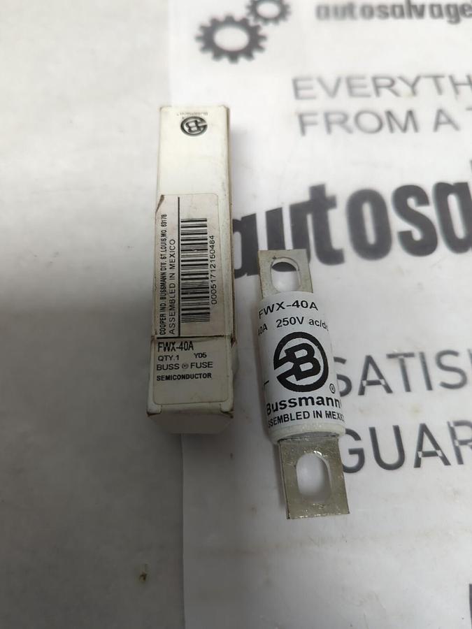 COOPER BUSSMANN,FWX-40A,SEMICONDUCTOR 40 AMP FUSES NOS