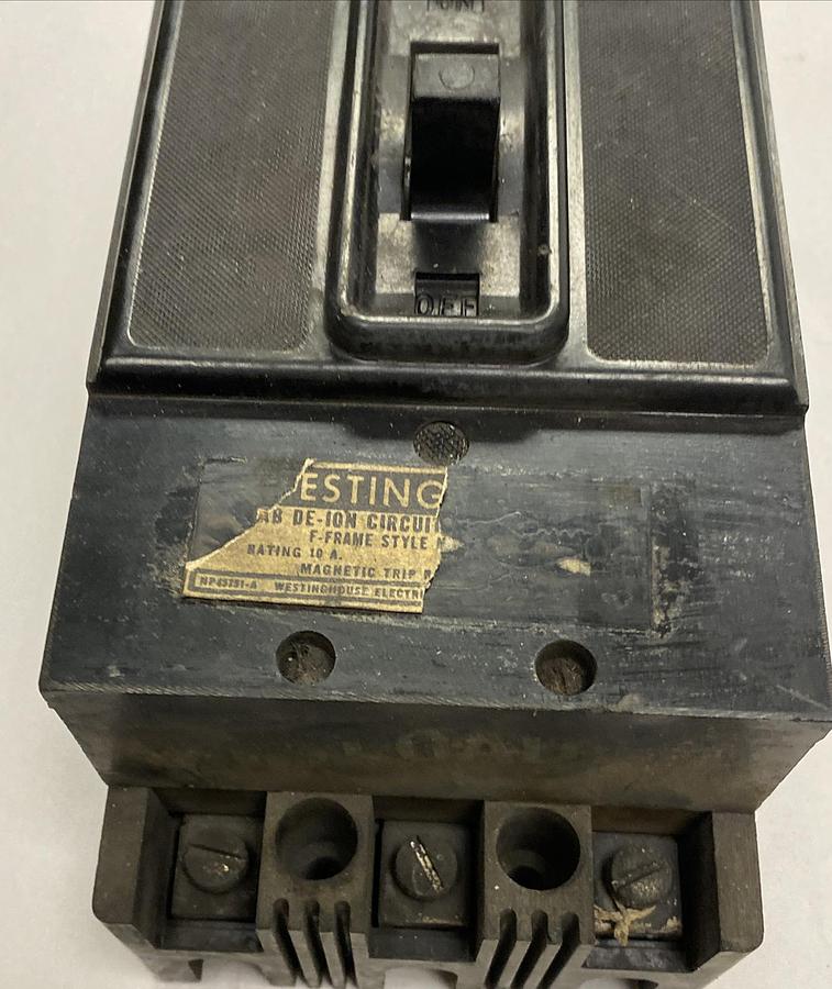 Used General Electric,ATBA36010M,Circuit Board 10A 600V 3 Pole