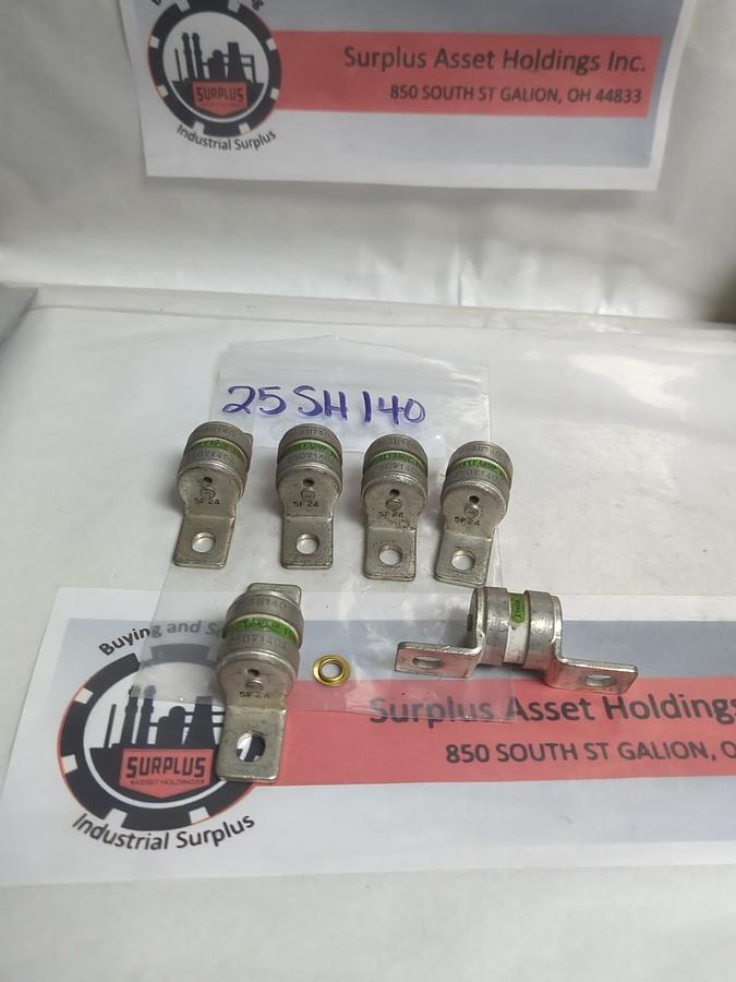 Used KYOSAN,25SH140,CLEARUP FUSE LOT OF 6 PRE-OWNED