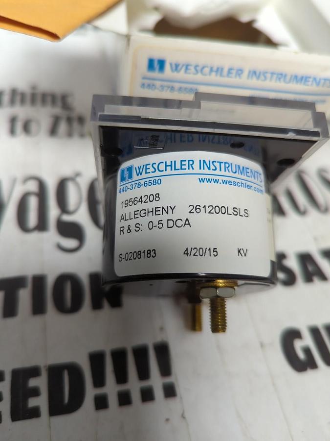 WESCHLER,19564208,ALLEGHENY 261200LSLS 1-5DCA PANEL METER NOS