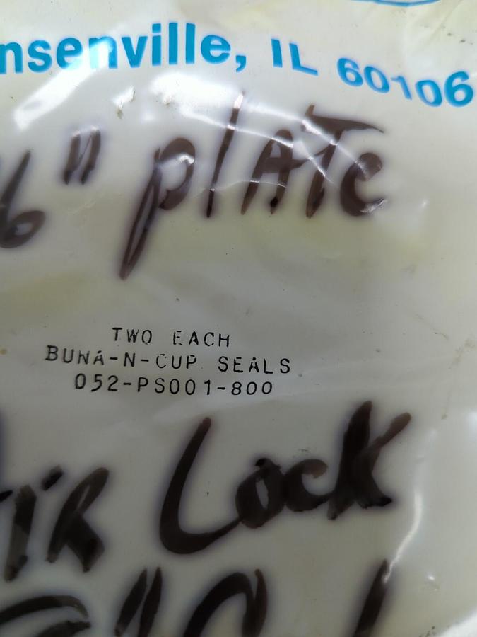 Used MILLER FLUID POWER,052-PS001-800,BUNA-N-CUP SEALS 2 PACK NOS