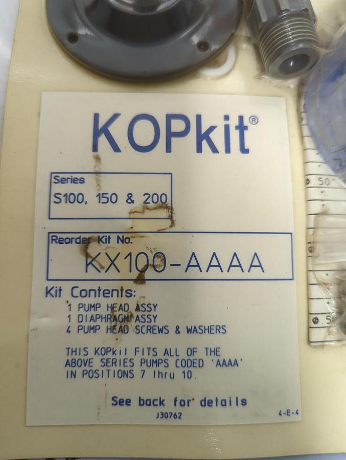 KOPKIT,KX100-AAAA,SERIES S100-150-200 PUMP SEAL KIT NOS