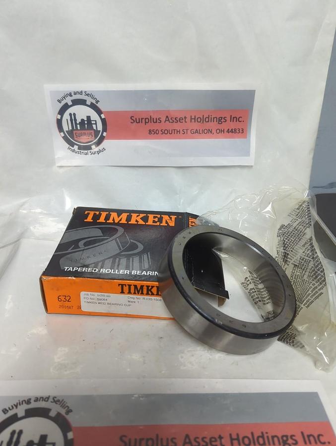 TIMKEN,632,TAPERED ROLLER BEARING CUP NOS