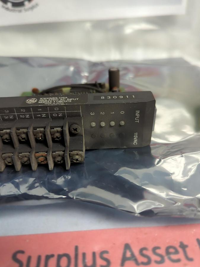 Used GE,IC610MDL126A,ISOLATED AC INPUT MODULE 4 CIRCUITS PRE-OWNED