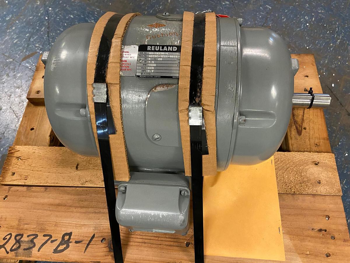 Used Reuland,0015C-1KAA-0015,1.5Hp Motor 1800RPM 440V Frame 225