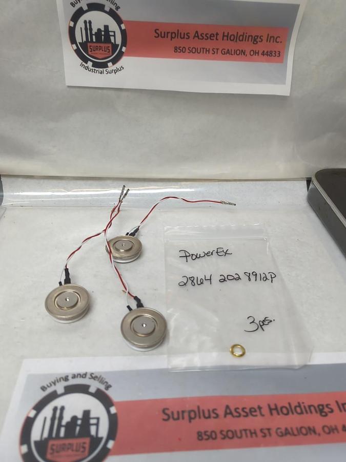 Used POWEREX,28642028912P,THYRISTOR RECTIFIER LOT OF 3 PRE-OWNED