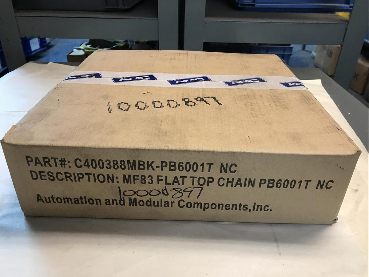 Used AMC,Modu-Flex83,Tabletop Conveyor Chain 118Sets/3M Size 330X330x90mm NOS