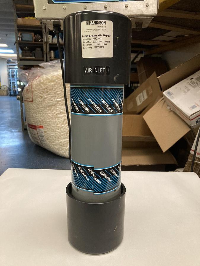 Used Hankison,HMD20-3,Membrane Air Dryer SPX Max Press 175PSIG 12BAR