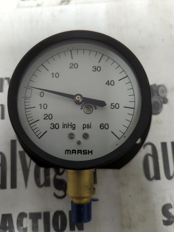 MARSH,H1214,3-1/2 INCH DIAL INDICATING COMPOUND PRESSURE GAUGE NOS