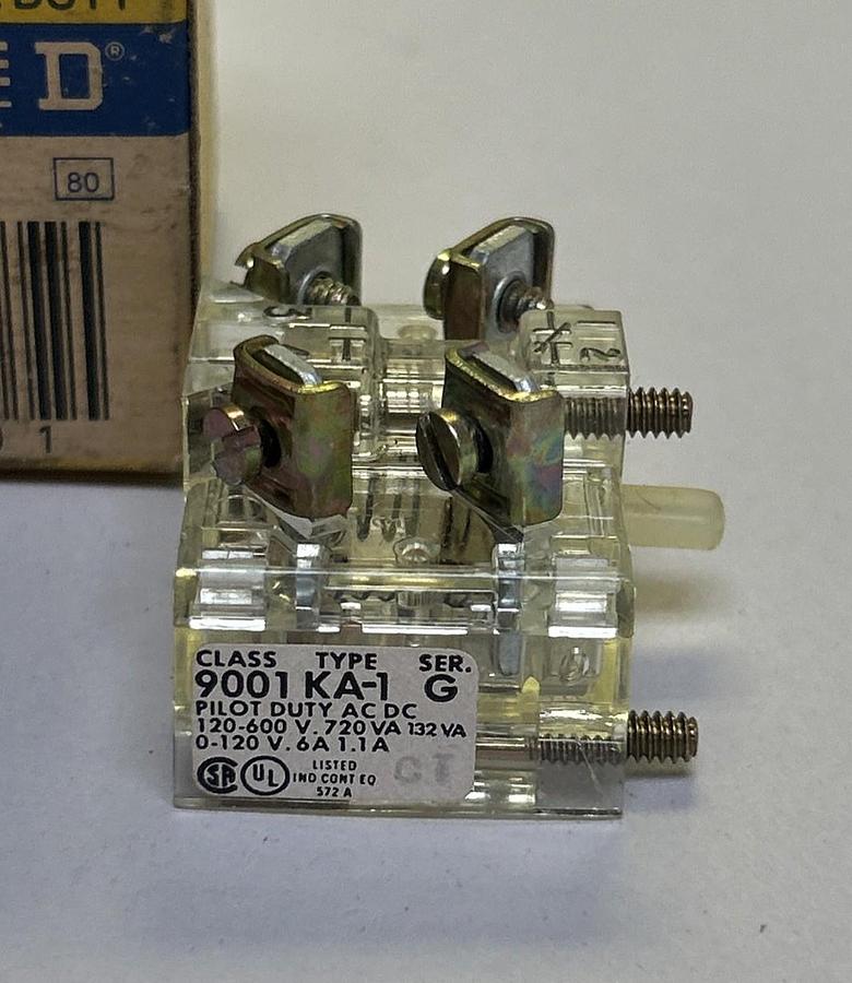 SQUARE D,9001KA-1,CONTACT BLOCK NOS