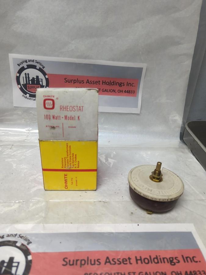 OHMITE,RS5K0,RHEOSTAT MODEL K NOS
