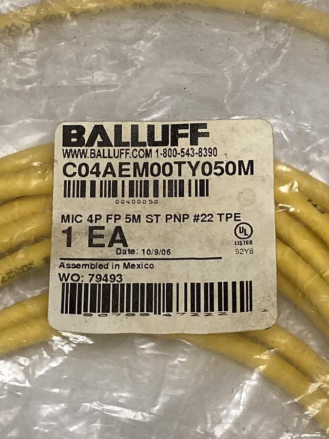 Used Balluff,C04AEM00TY050M,Duct Cable