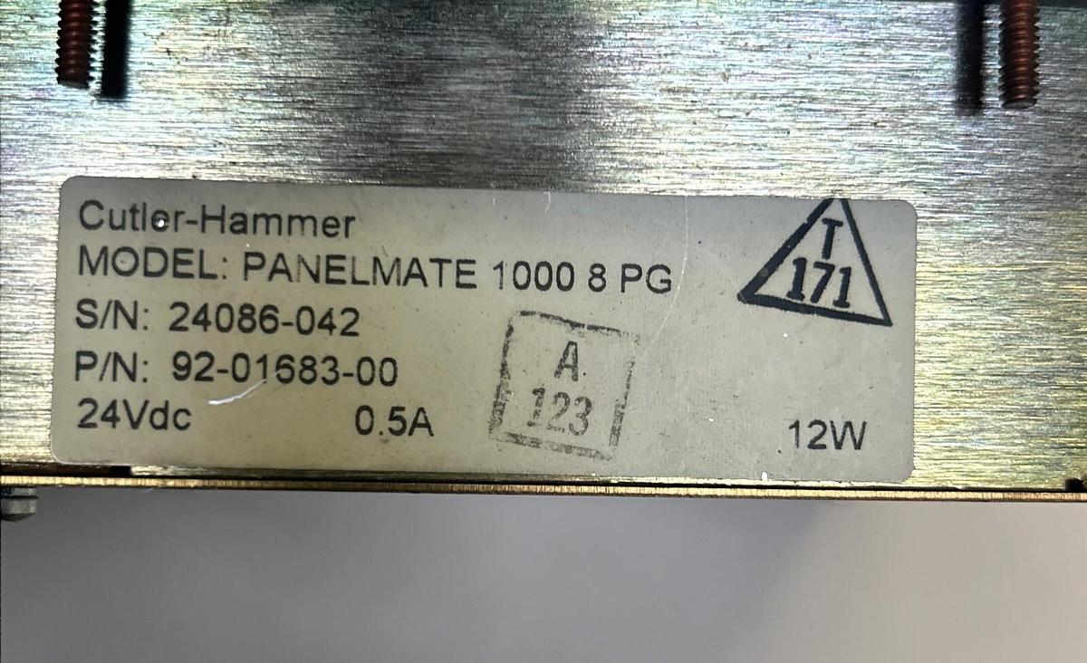 Used EATON CUTLER HAMMER,92-01683-00,OPERATOR PANEL PANELMATE