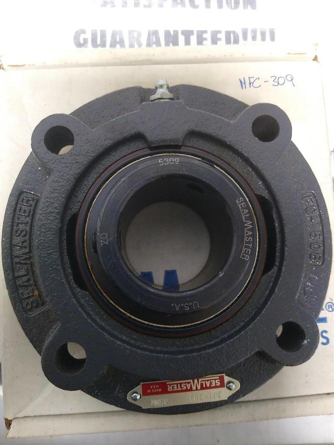 SEALMASTER,MFC-309,FLANGE MOUNT BEARING 4-BOLT BASE 45MM BORE NOS