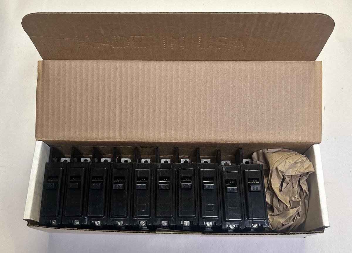 Used SIEMENS ITE,BQ1-B050,CIRCUIT BREAKER 50A 120/240V 1P LOT OF 10