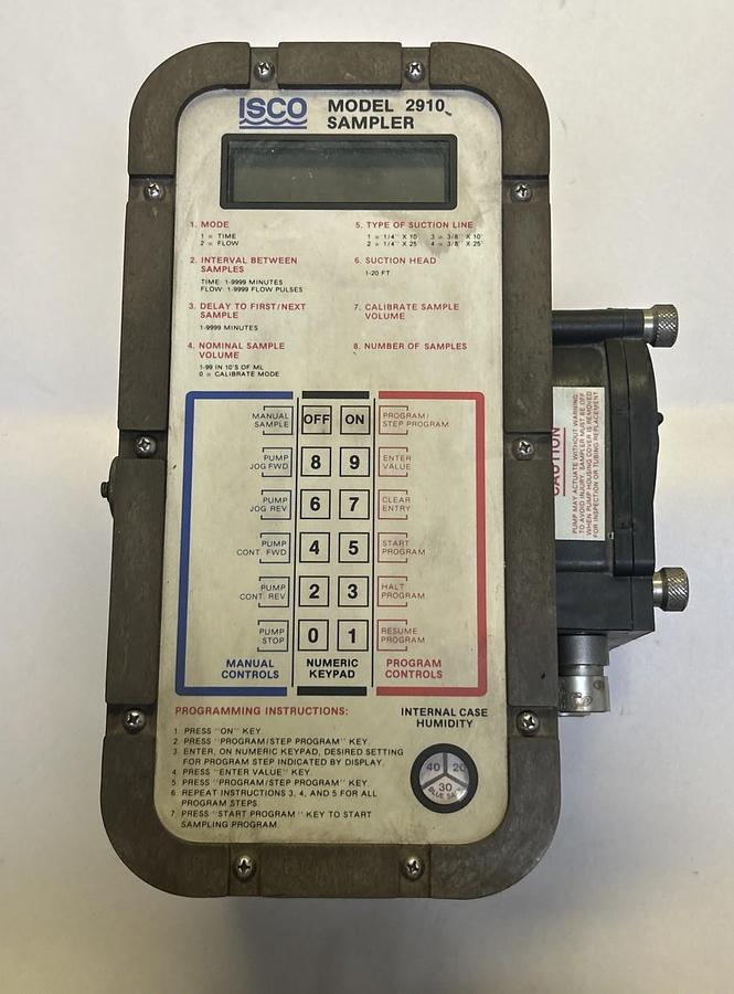 Used ISCO,60-2914-001,MODEL 2910 COMPOSITE SAMPLER CONTROLLER