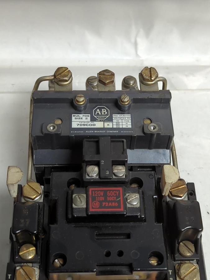 Used ALLEN BRADLEY,709COD,MOTOR STARTER SERIES K SIZE 2 PRE-OWNED