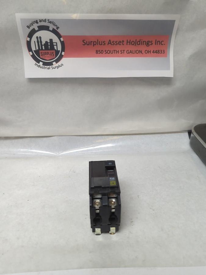 Used SQUARE D,QO260,CIRCUIT BREAKER 60 AMP 2-POLE PRE-OWNED