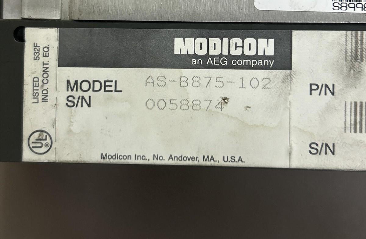 Used MODICON,AS-B875-102,ANALOG INPUT MODULE