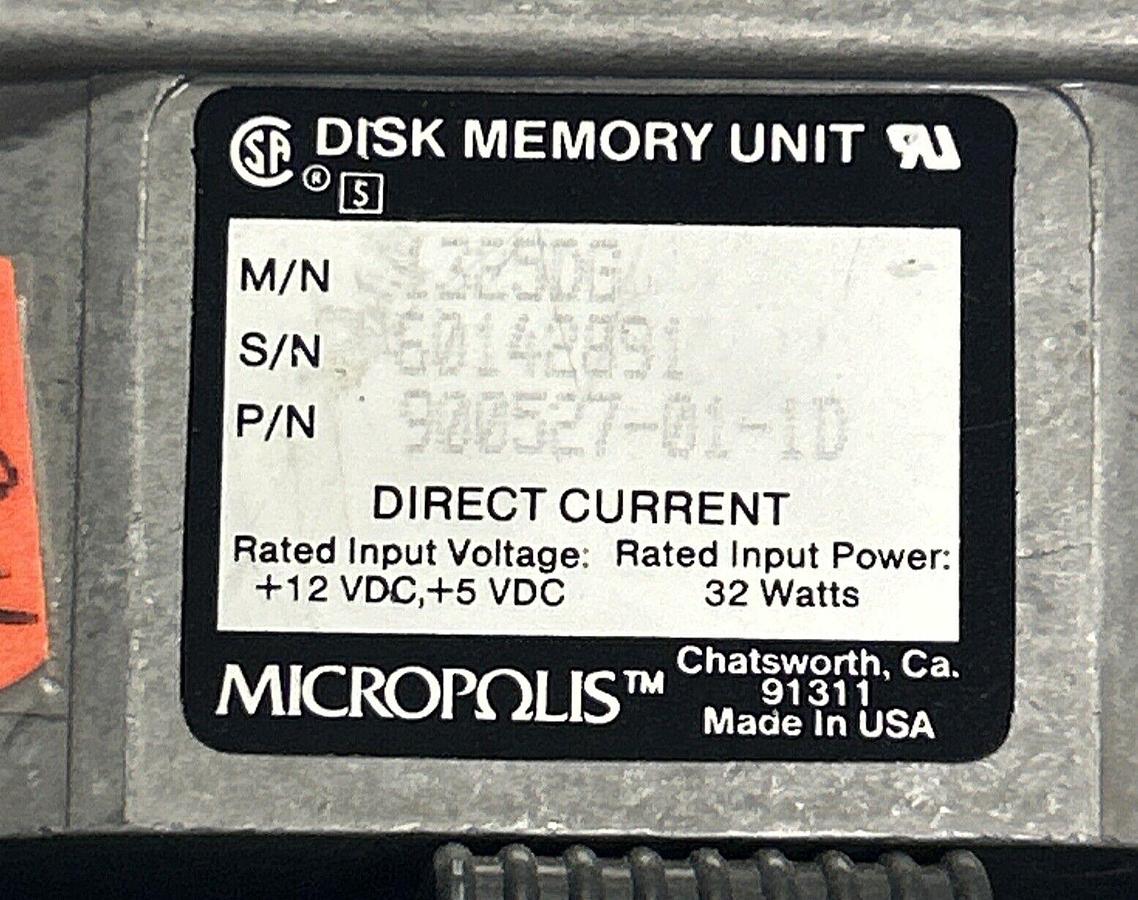 Used MICROPOLIS,900527-01-1D,DISK MEMORY UNIT