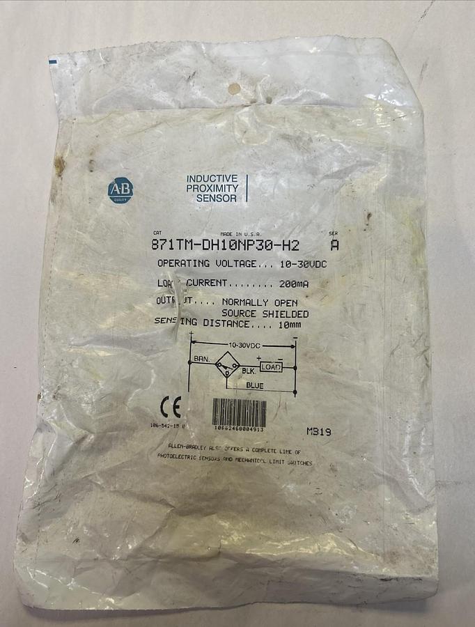 ALLEN BRADLEY,871TM-DH10NP30-H2,INDUCTIVE PROXIMITY SENSOR NOS