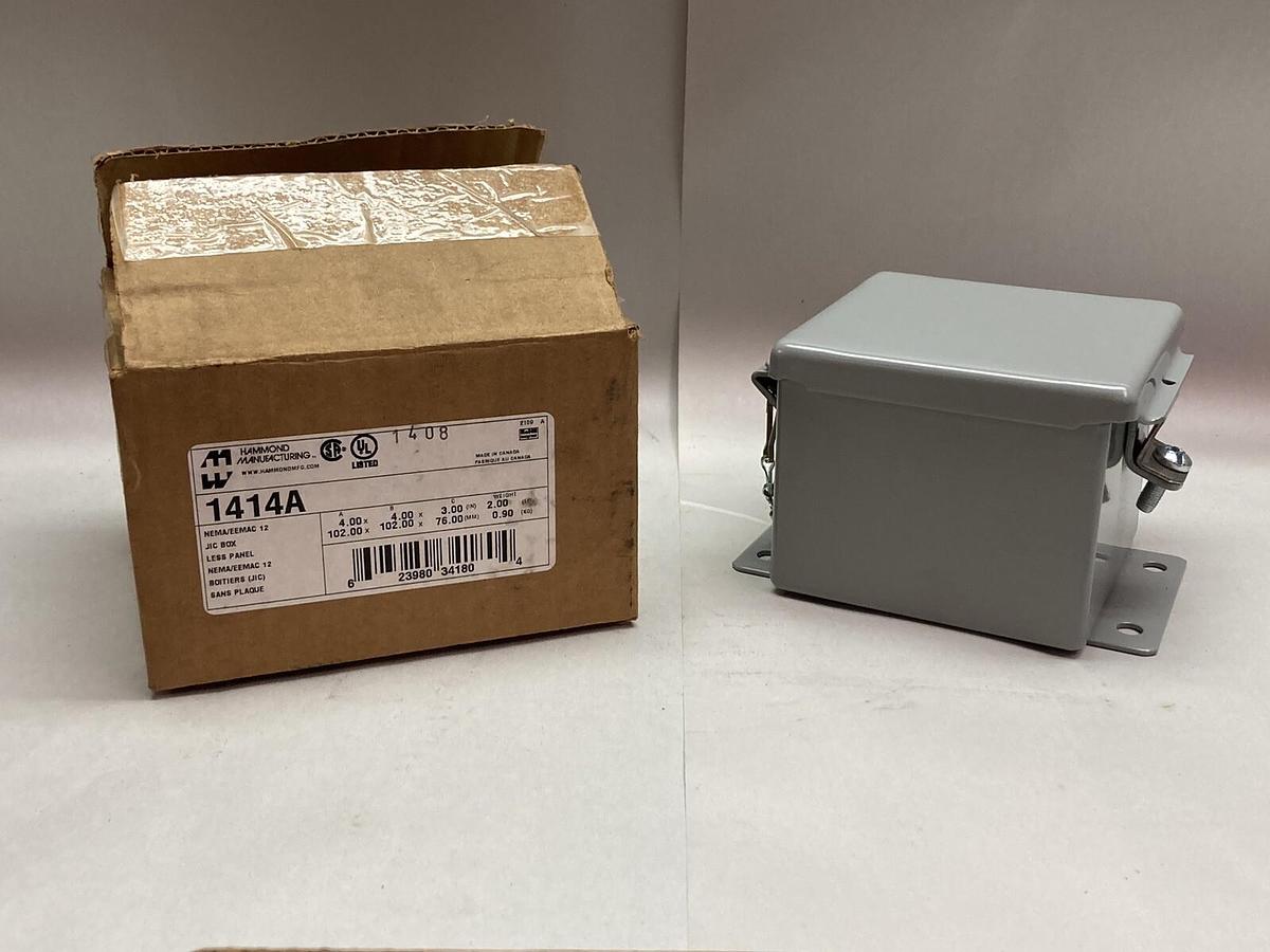 Hammond,1414A,Steel Gray Enclosure Junction Box