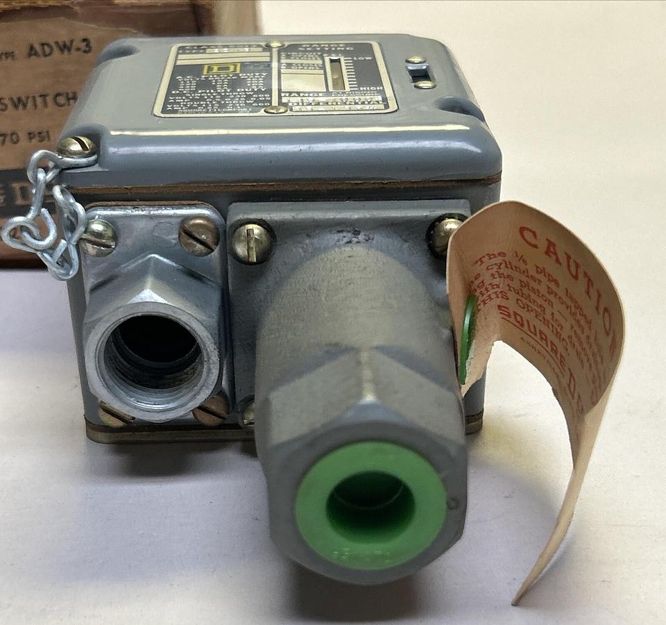 Used SQUARE D,9012-ADW3,PRESSURE SWITCH NEW