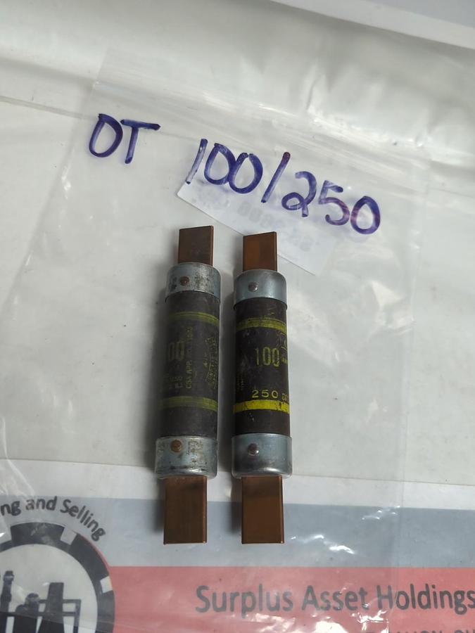 Used CEFCO,OT100,ONE TIME FUSE 100 AMP LOT OF 2 PRE-OWNED