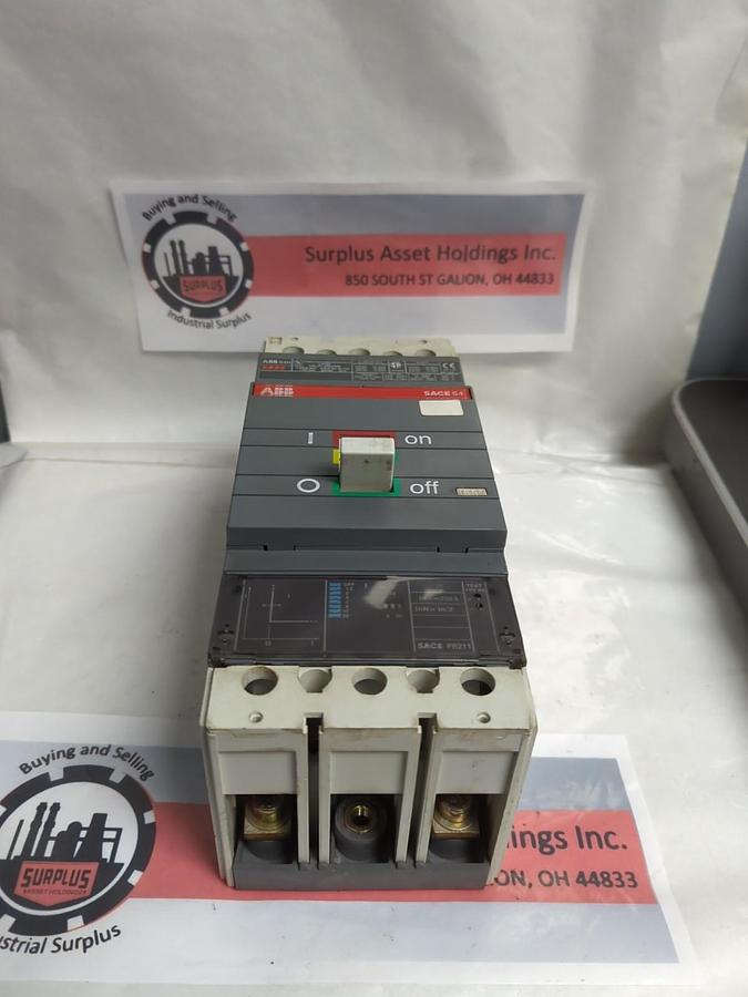 Used ABB,SACES4,CIRCUIT BREAKER 2-POLE 600VAC 250AMP PRE-OWNED