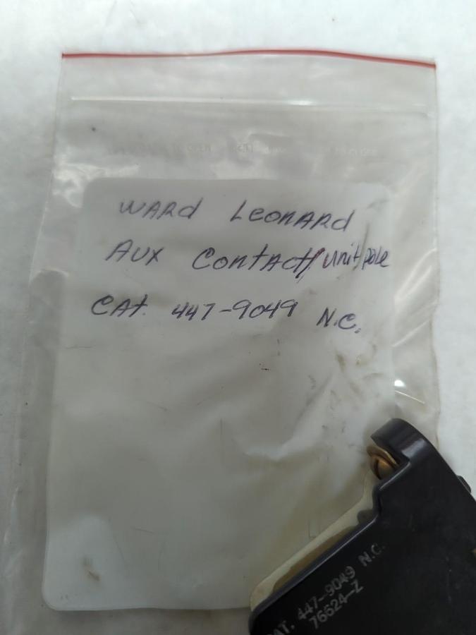 Used WARD LEONARD,447-9049 N.C.,AUXILIARY CONTACT/UNIT POLE PRE-OWNED