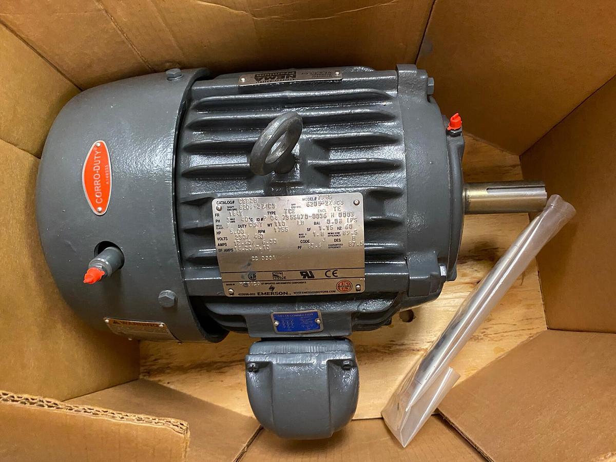 US MOTORS EMERSON,C5P28,MOTOR 5HP 1755RPM 1884T ENCL TE