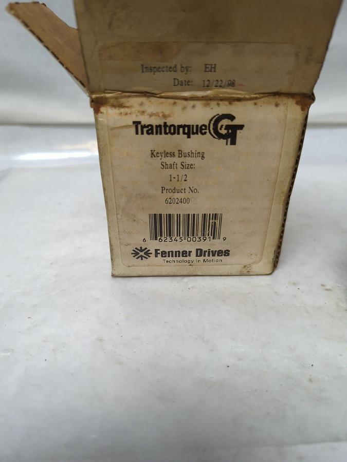 FENNER DRIVES,6202400,TRANTORUE KEYLESS BUSHING 1-1/2 IN SHAFT SIZE NOS