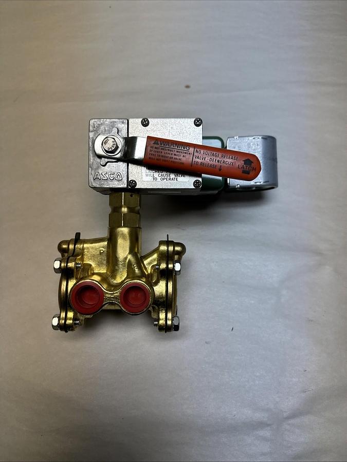 ASCO,8308C42F,Solenoid Valve 1/2" NPT W/ Latch Lever, 120 VDC