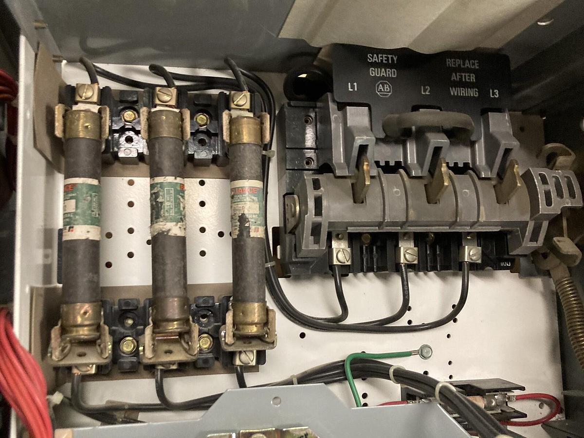 Used Allen-Bradley,2106B,Size 1 Fused MCC 20 Inch Reversing Starter Feeder Bucket