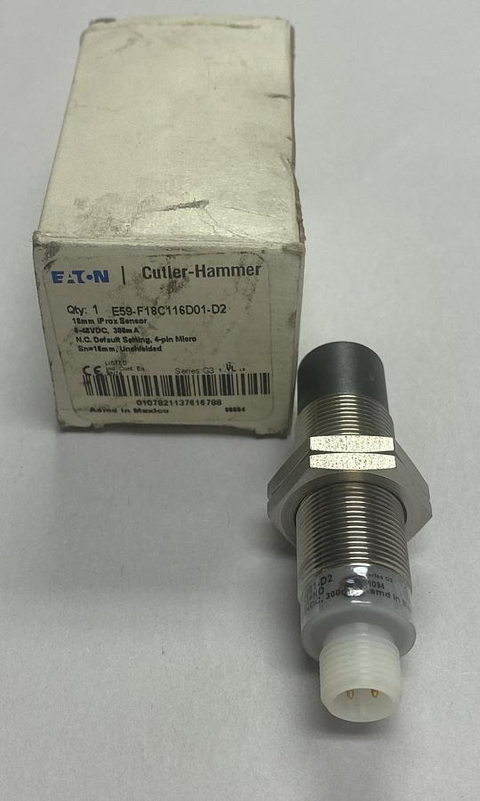 Eaton Cutler-Hammer,E59-F18C116D01-D2,18mm IProx Sensor NOS