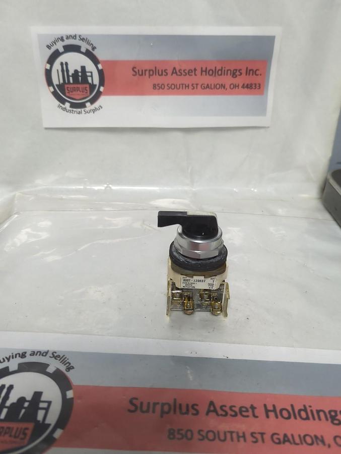 Used ALLEN BRADLEY,800T-J20KD7,SER T SELECTOR SWITCH PRE-OWNED